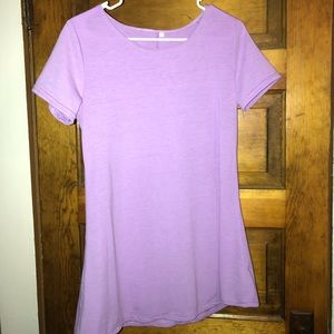 Purple T-shirt Dress